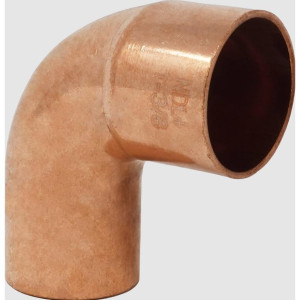 NDL W2834 45 Degree Elbow 7/8in Copper pipe fittings FTG X C Street connections for refrigeration, air conditioning and plumbing applications ACR
