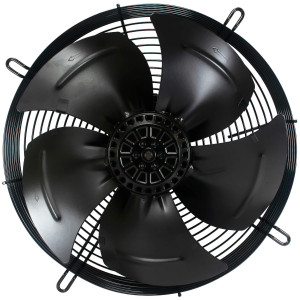 Appli Parts AXF-550-4 21-5/8 in Axial Fan Motor Guard Mounted Fan Blade 220-440V, 3Ph 50-60 Hz 600W 1560 rpm, Universal replacement for Cold Room Evaporators, Condensing Units, Work Temp -22F to 140F