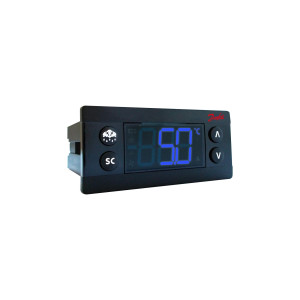 Danfoss 080G3499 ERC 112D Refrigeration Controller for Glass Door Merchandisers, Commercial Refrigerators and Freezers, 110/220 V, 4 Relay Outputs, 2 Temperature Sensor Inputs, Sensors Not Included