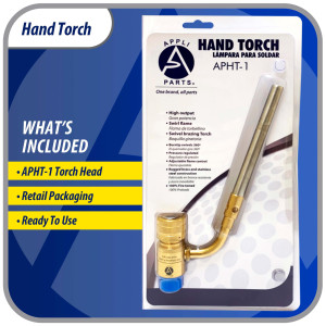 Appli Parts APHT-1 Soplete Boquilla de Soldar, Antorcha, Lampara para usar con Propano o Mapp en plomeria electricidad refrigeracion aire acondicionado y mas