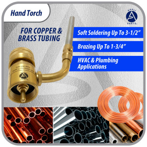 Appli Parts APHT-1 Soplete Boquilla de Soldar, Antorcha, Lampara para usar con Propano o Mapp en plomeria electricidad refrigeracion aire acondicionado y mas