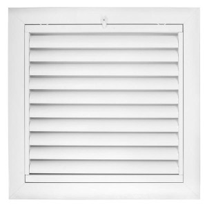 Laminaire L-RF-F1616 16x16 in Registration Grille With Filter, White Aluminum