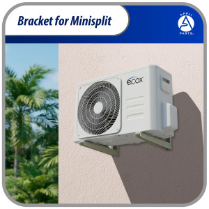 Appli Parts APAB-3160 Mini Split Wall Mount AC Unit Bracket, Heavy Duty Outdoor Support Up to 352 lbs, Fits 5000-36000 BTU Units, Level Cross Bar, Anti Vibration Pads, Full Install Kit
