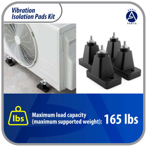 Appli Parts APAB-AFR2 Kit Almohadillas de Goma para montaje de Unidad Condensadora, Kit que incluye 4 unidades  106x54x35 Soporta hasta 75 Kg
