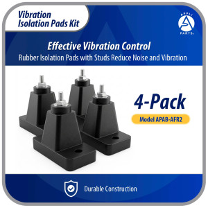 Appli Parts APAB-AFR2 Kit Almohadillas de Goma para montaje de Unidad Condensadora, Kit que incluye 4 unidades  106x54x35 Soporta hasta 75 Kg

