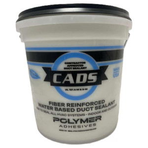 CADS CADS-1 White Fiber Reinforced Water-Based Duct Sealant 1 Gallon