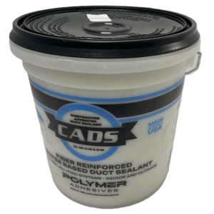 CADS CADS-1 White Fiber Reinforced Water-Based Duct Sealant 1 Gallon
