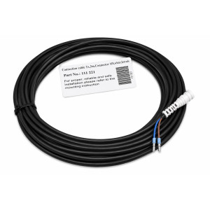 Connection Cable TX, 5m Connector M8, White, Ferrules