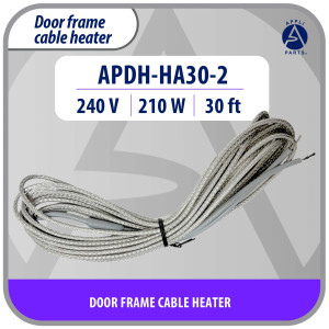 Appli Parts APDH-HA30-2 Anti-Condensation Heater 240 V, 210 W, 30 ft, Flexible Braided Aluminum Heating Cable for Cold Room, Walk-In Cooler and Freezer Door Frames, 7 W/ft