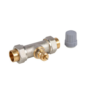 Danfoss 013G8044 Straight Thermostatic Radiator Valve Union F.sweat 3/4 in