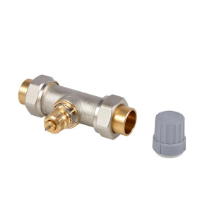 Danfoss 013G8044 Straight Thermostatic Radiator Valve Union F.sweat 3/4 in