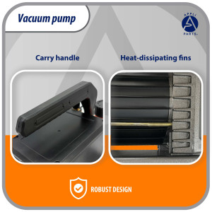 Appli Parts APVCP-313 HVAC Vacuum Pump 3.0 CFM 1/4 HP 1 Stage 115/220 V 50-60 Hz for Heating, Air Conditioning, Automotive AC and Refrigeration, 1/4 and 3/8 in Inlets