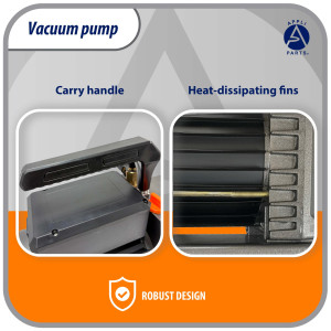 Appli Parts APVCP-723 HVAC Vacuum Pump 7.0 CFM 3/4 HP 2 Stage 115/220 V 50-60 Hz for Heating, Air Conditioning, Automotive AC and Refrigeration, 1/4 and 3/8 in Inlets