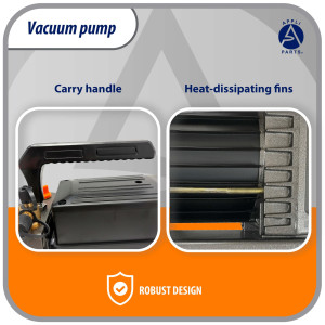 Appli Parts APVCP-1423 HVAC Vacuum Pump 14.0 CFM 1 HP 2 Stage 115/220 V 50-60 Hz for Heating, Air Conditioning, Automotive AC and Refrigeration, 1/4 and 3/8 in Inlets