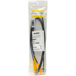 Diversitech CC33-18 Compressor Lead, 10 AWG, Butt Connection, 1/4 in Quick Disconnect Receptacle, 18 in long, 3 pack