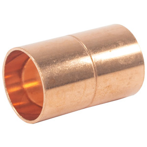 Appli Parts AP-A058 5/8 in Wrot Copper Coupling fitting CxC Sweat connections for refrigeration, air conditioning and plumbing applications ACR and Type L copper pipe