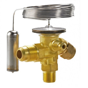 Danfoss 068Z3727 1/4 - 5.5TR Expansion Valve Body, T 2, R448A, R449A, 3/8x1/2 in, Flare, Internal Equalized, Single-flow, -40 to 50 F, Capacity determined by Orifice size Sold Separately