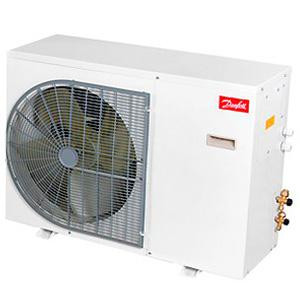 Danfoss Unidad Condensadora 2.5HP 230V/3Ph/60Hz Compatible con R134a, R404A, R448A, R449A, R452A, R513A, MBPSlim Pack HPZP028D20Q 1 Ventilador con Compresor Reciprocante MTZ28-3 58dB 115F0607


