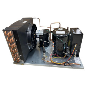 Tecumseh AKA9463ZNADG 3/4+ HP Condensing Unit, Medium/Temp, Compatible with R404A, 208-230 V,1 Ph, 60 Hz
