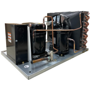 Tecumseh AKA9463ZNADG 3/4+ HP Condensing Unit, Medium/Temp, Compatible with R404A, 208-230 V,1 Ph, 60 Hz