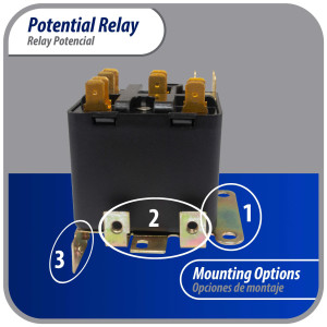Appli Parts APPR-067 Potential Relay 067, Coil Voltage 420 V, Min Pick up 295 V, Max Pick up 315 V, Max Drop Out 125 V, 50/60 Hz Universal replacement for HVAC and Refrigeration units