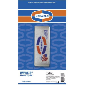Uniweld TCSD Tip Cleaner Set Tip savers TCSD TCS Standard Sizes 75-49  26060
12 Cleaner Wires File Included