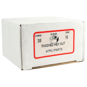 Appli Parts FZ38ZP Tuerca Hexagonal 3/8 Caja de 100 unidades