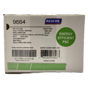 US Motor 9664 1/12-1/20Hp 1550 rpm, 4 poles, 1 shaft, 2.5in OAO Enclosure, 3.3 diameter, Reversible, 115/230 V, 50/60 Hz,1 Ph frame 4.17 in

