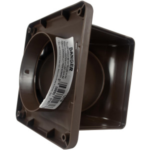 Lambro 1471B Dryer Vent Hood with Removable Screen, 4 inch, Brown