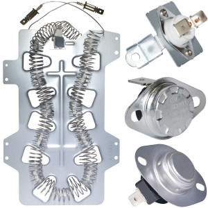 DC47-00019A Appli Parts Kit Resistencia Secadora DC47-00019AKAP 
Incluye: DC47-00019AAP Resistencia, DC47-00018AAP Termostato, DC96-00887AAP Fusible, DC47-00016AAP Fusible