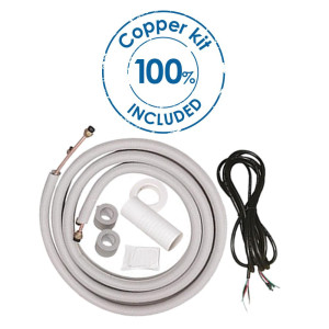 Mini Split 12.000btu Compatible with R410A, Cooling / Heating 110v/60hz/1ph Inverter Seer 22 Hspf11.2 Rc.Rg57 Wifi Option Ahri Cert.9038989 / Etl Ecox Edem012h22a With Installation Kit