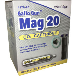 Nu-Calgon 4179-20 Cartucho Compatible con Co2, 20gr para Pistola Gallo
