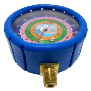 Appli Parts APMG-GA3L Low Side Compatible with R134a, R22, R404A, R410A, Replacement Analog Manifold Gauge, Pressure psi Scale, Temperature Fahrenheit Scale