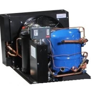 Danfoss HCZC0300UC0167R Condensing Unit Copper Coil Aluminum Fins 3HP MBP 460V/3Ph/60Hz Compatible with R134a, R404A, R448A, R449A, R452A, POE Oil 1 Fan with Reciprocating Compressor MTZ40-4 114N4625