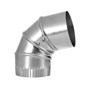 Lambro 726 Galvanized Adjustable Elbow 90 Degree 8 inch 