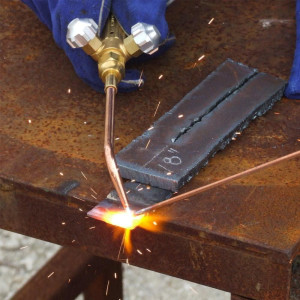 Uniweld 71 Welding Handle with A Hose Connections and Front Valves 6 in long 00300