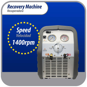 Appli Parts APRRM-11 1 Hp Refrigerant Recovery Machine for hvac freon reclaim 110 V, 60 Hz ,Portable Universal application works with multiple refrigerant includes filter drier and hose