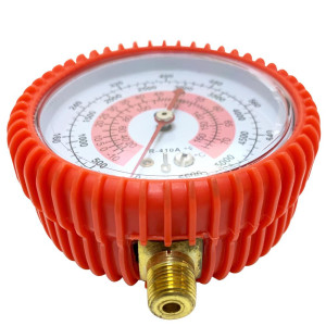 Appli Parts APMG-GA1H High Side 1/4 in SAE Compatible with R410A, Replacement Analog Manifold Gauge, Dual Pressure Kpa/psi Scales, Dual Temperature Fahrenheit/Celsius Scales 