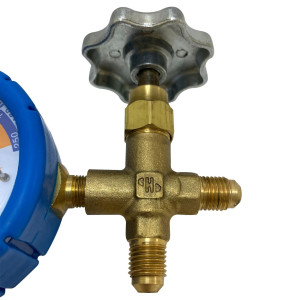 Appli Parts APMG-A2L Low Pressure Compatible with R12, R134a, R22, R404A, Analog Single Manifold Celsius Temperature Scale 