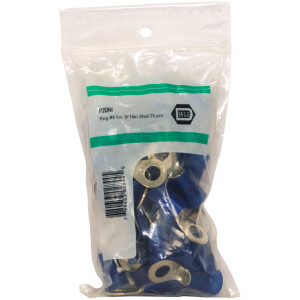 Insulated Ring No6 Ins  5/16in Stud 25 pcs 61252NX