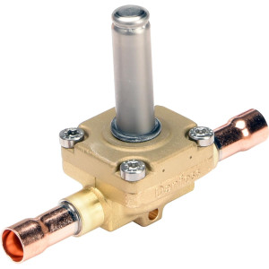 Danfoss 032L1214 Solenoid Valve 5/8 in, EVR 10, ODF, Only Body Normally Closed Without Manual Stem