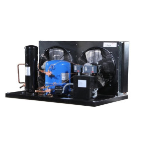 Danfoss HGZC0700UWJ300R Condensing Unit Copper Coil Aluminum Fins 7HP MBP 460V/3Ph/60Hz Compatible with R134a, R404A, R448A, R449A, R452A POE Oil 2 Fans with Reciprocating Compressor MTZ80-4 114N3627
