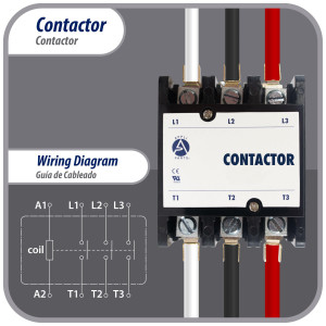 Appli Parts APAC-360240 Heavy Duty Contactor 3 Poles 60A 240V Coil Replacement for AC Compressors and Electrical Applications UL Certified E476929