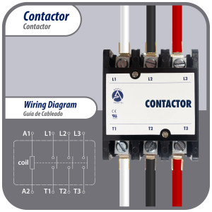 Appli Parts APAC-37524 Heavy Duty Contactor 3 Poles 75A 24V Coil Replacement for AC Compressors and Electrical Applications UL Certified E476929