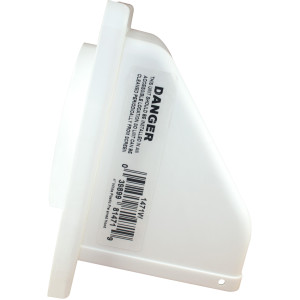 Lambro 1471W Dryer Vent Hood with Removable Screen, 4 inch, White 