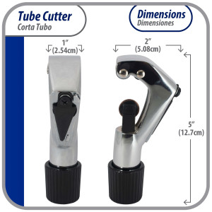 Appli Parts APT-TC274 1/8 in to 1-1/8 in Tube Cutter for Copper, Aluminum, Steel, PVC and other soft metal pipe for Plumbing and HVAC/R Professionals and DIY Applications 