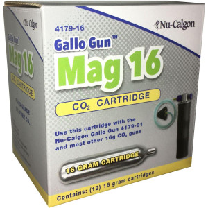 Nu-Calgon 4179-16 Cartucho Compatible con Co2, 16gr para Pistola Gallo
