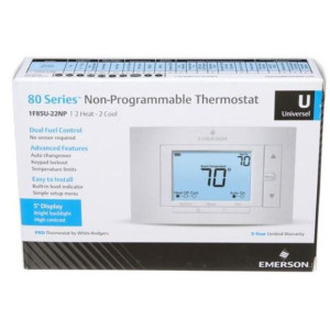 Emerson A/C Thermostat 2 Stage 24v Digital (Non Prog.) 1F85U-22NP