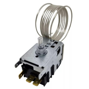 Danfoss 077B7101 Thermostat Bottle Coolers 077B1704L Cold Cut-in +41.0F Cold cut-out +34.7 Warm Cut-in +54.5F Warm Cut-out 49.1F Capillary tube length 47.2in 
B0
