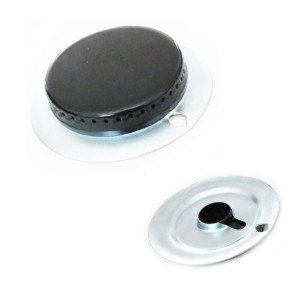 Appli Parts W10077100AP Burner Replacement for Whirlpool Acros without Guide with Chrome Bisel 